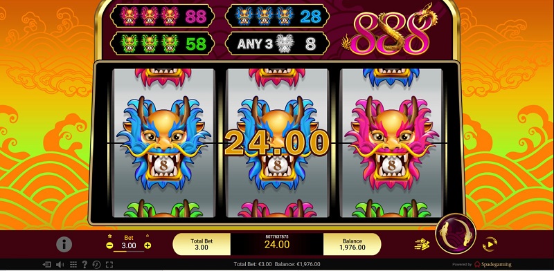 Tìm hiểu về game slot game 888 Dragons Kubet